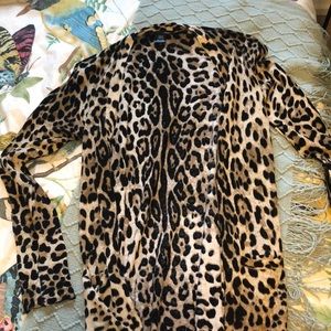 Animal print cardigan